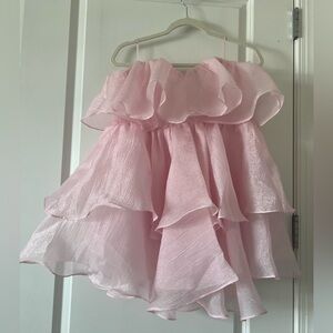 Judith March Ruffle Pink Dress